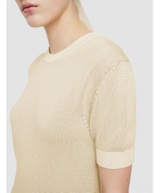 JOSEPH 【洗える】マイクロストライプ　ショートスリーブニット