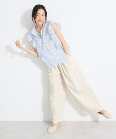 CRAFT STANDARD BOUTIQUE インド綿フリル使いシフリーブラウス