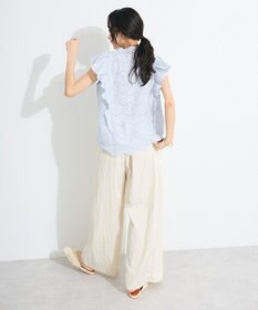 CRAFT STANDARD BOUTIQUE インド綿フリル使いシフリーブラウス