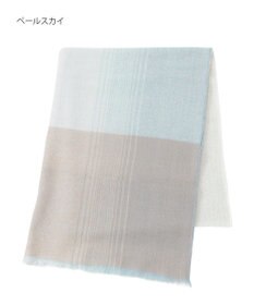 MOONBAT FURLA(フルラ）カシミヤ100％ オンブレー チェック ストール 手洗いOK