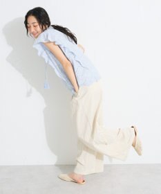 CRAFT STANDARD BOUTIQUE インド綿フリル使いシフリーブラウス