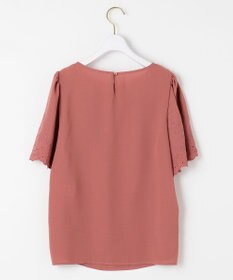 ANY SIS L 【洗える】エンブロイダリーフレアスリーブ ブラウス