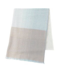 MOONBAT FURLA(フルラ）カシミヤ100％ オンブレー チェック ストール 手洗いOK