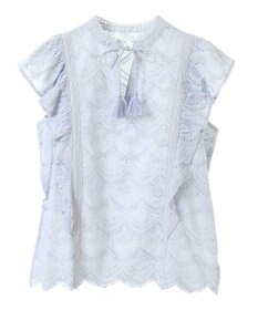 CRAFT STANDARD BOUTIQUE インド綿フリル使いシフリーブラウス