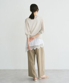 YECCA VECCA シアーニットVネックカーディガン