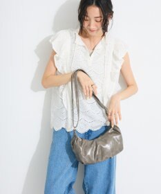 CRAFT STANDARD BOUTIQUE インド綿フリル使いシフリーブラウス