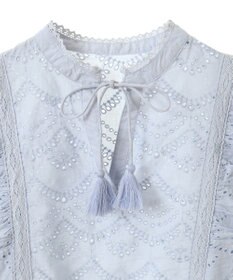 CRAFT STANDARD BOUTIQUE インド綿フリル使いシフリーブラウス