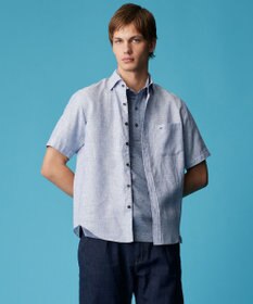 JOSEPH ABBOUD 【リネン素材/吸水速乾/日本素材】リネンハニカム ダディ ポロシャツ