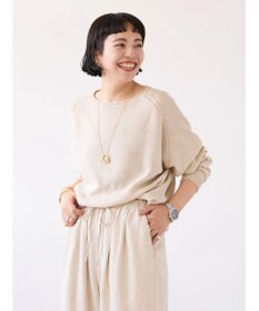 AMERICAN HOLIC ボートネックニットプルオーバー