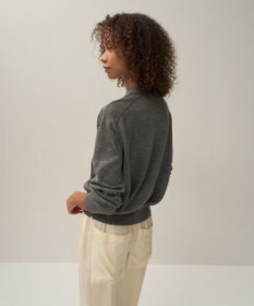 ATON RAMIE WOOL | Vネックニットカーディガン