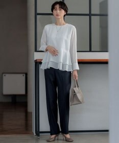 23区 【洗える】テプラマットシフォン ブラウス