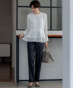 23区 S 【洗える】テプラマットシフォン ブラウス