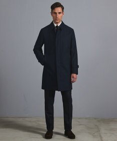 GOTAIRIKU 25年新作/3シーズン対応【防水/軽量/シワになりにくい】メランジカルゼ ステンカラーコート_無地