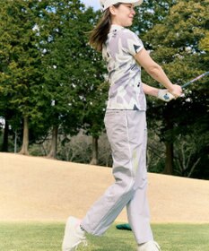 PW CIRCULUS 【花粉がつきにくい】【WOMEN】セミワイドパンツ ゴルフウェア レディース