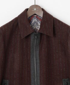 JOSEPH ABBOUD 【イタリア素材/軽量/ストレッチ】ワイドチョークストライプ  ブルゾン