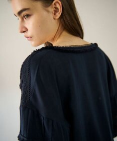 GRACE CONTINENTAL レースパッチブラウス