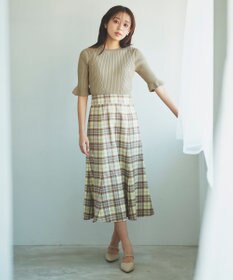 Feroux 【洗える】ニットコンビ ワンピース