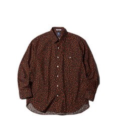 J.PRESS MEN 【J.PRESS ORIGINALS】Broad Print 1902 Regular Collar Shirt / Baggy Fit