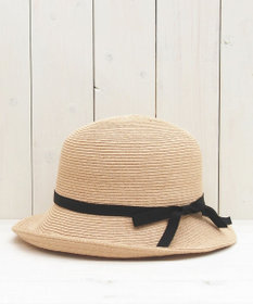 石田製帽 ラフィアブレード ソフトハットブルトン