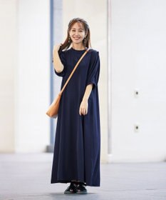 Tiaclasse L 【洗える】ボリュームパフスリーブAラインワンピース