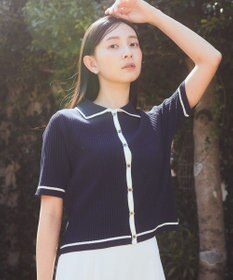 earth music&ecology 【予約】リブニットカーディガン