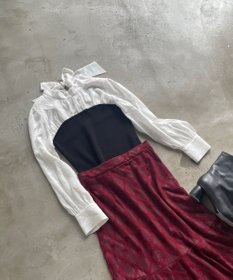 Feroux 【洗える】ビスチェドッキングニット プルオーバー