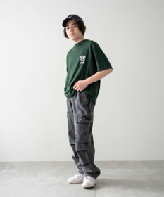 WEGO 【KIDS/150cm/160cm/ウエストゴム】デニムイージーカーゴパンツ（JUNIOR）