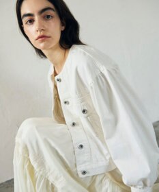 GRACE CONTINENTAL ノーカラーデニムジャケット