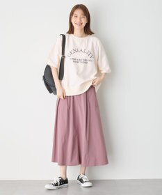 ANY L 【洗濯機可】刺繍ロゴミニ裏毛スウェット