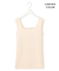 ICB 【新色追加・WEB限定カラーあり・洗える】ブロードステッチリブ タンクトップ