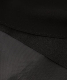 組曲 NOIR 【洗える】ウォッシャブルストレッチバックサテン ジャケット＋ワンピース