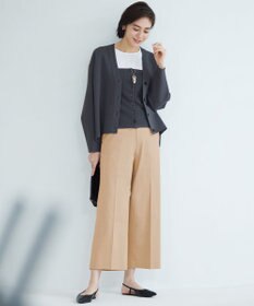 自由区 【洗える】ドライコットンハイゲージニット ビスチェ