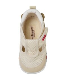 MIKI HOUSE HOT BISCUITS 【11.5-13.5cm】かかと顔 メッシュ ファーストベビーシューズ