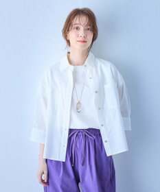 ANY コットンエアーウォッシュ5分袖シャツ