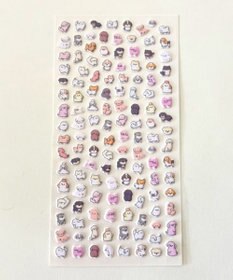 WEGO ちびぷっくりあにまるステッカー