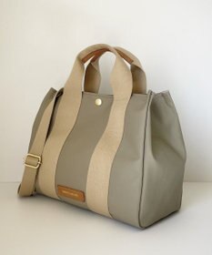 Hekhèr Le Style de Vie 新色追加【日本製 / 2WAY】PUコートコットンキャンバス トートバッグ medium