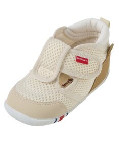 MIKI HOUSE HOT BISCUITS 【11.5-13.5cm】かかと顔 メッシュ ファーストベビーシューズ