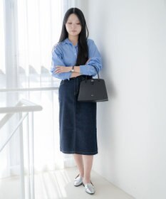 blancle シュリンクレザー ワンハンドルフォーマルバッグ