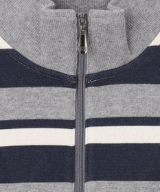 J.PRESS KIDS 【140-170cm】ハーフジップ ボーダー トレーナー