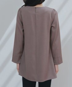 Tiaclasse 【洗える】ピンタックチュニックブラウス