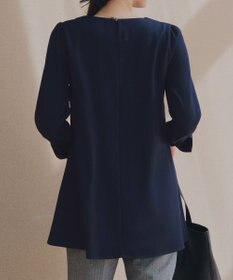 Tiaclasse 【洗える】ピンタックチュニックブラウス