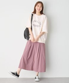 ANY L 【洗濯機可】刺繍ロゴミニ裏毛スウェット