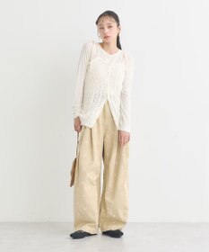 earth music&ecology 微シアーメロープルオーバー