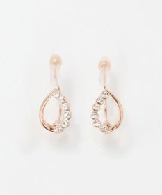 Phoebe 【痛くないシリーズ】【金属アレルギー対応】メテオドロップライトフィットイヤリング　シャンパンゴールド