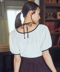 earth music&ecology マルチウェイ配色リボンカットプルオーバー