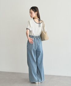 earth music&ecology マルチウェイ配色リボンカットプルオーバー