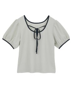 earth music&ecology マルチウェイ配色リボンカットプルオーバー