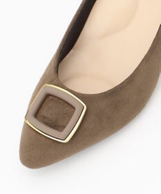 ANY SIS 【WEB&一部店舗限定】バックルスエード パンプス