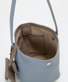 TOPKAPI 【Breath TOPKAPI】DUAL デュアル シュリンクレザー バイカラー 2way ワンハンドル ショルダーバッグ チャーム付き