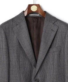 J.PRESS MEN 【定番 / セットアップ対応】マナードシルクホームスパン ガンクラブチェック ジャケット